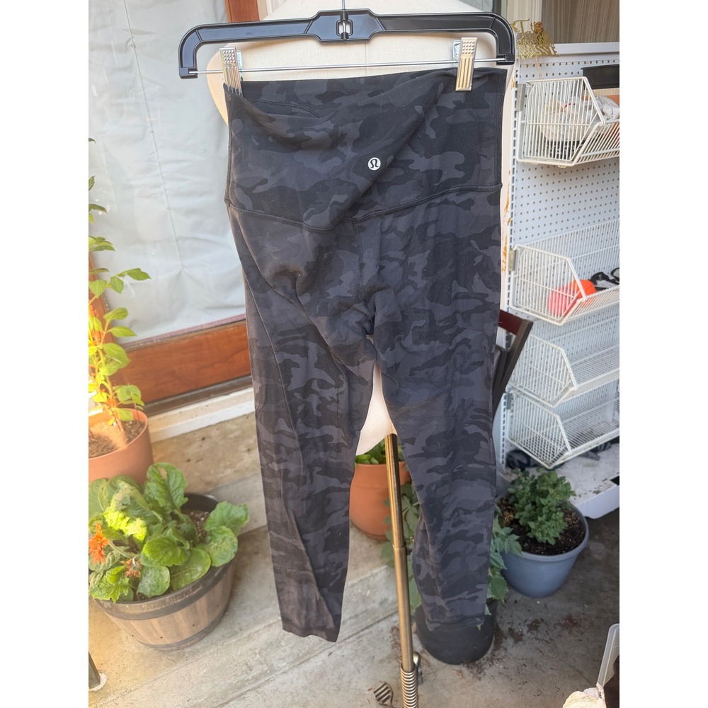 Lululemon Align High Rise 22' crop leggings 6 heritage 365 camo deep coal nulu - Picture 7 of 8